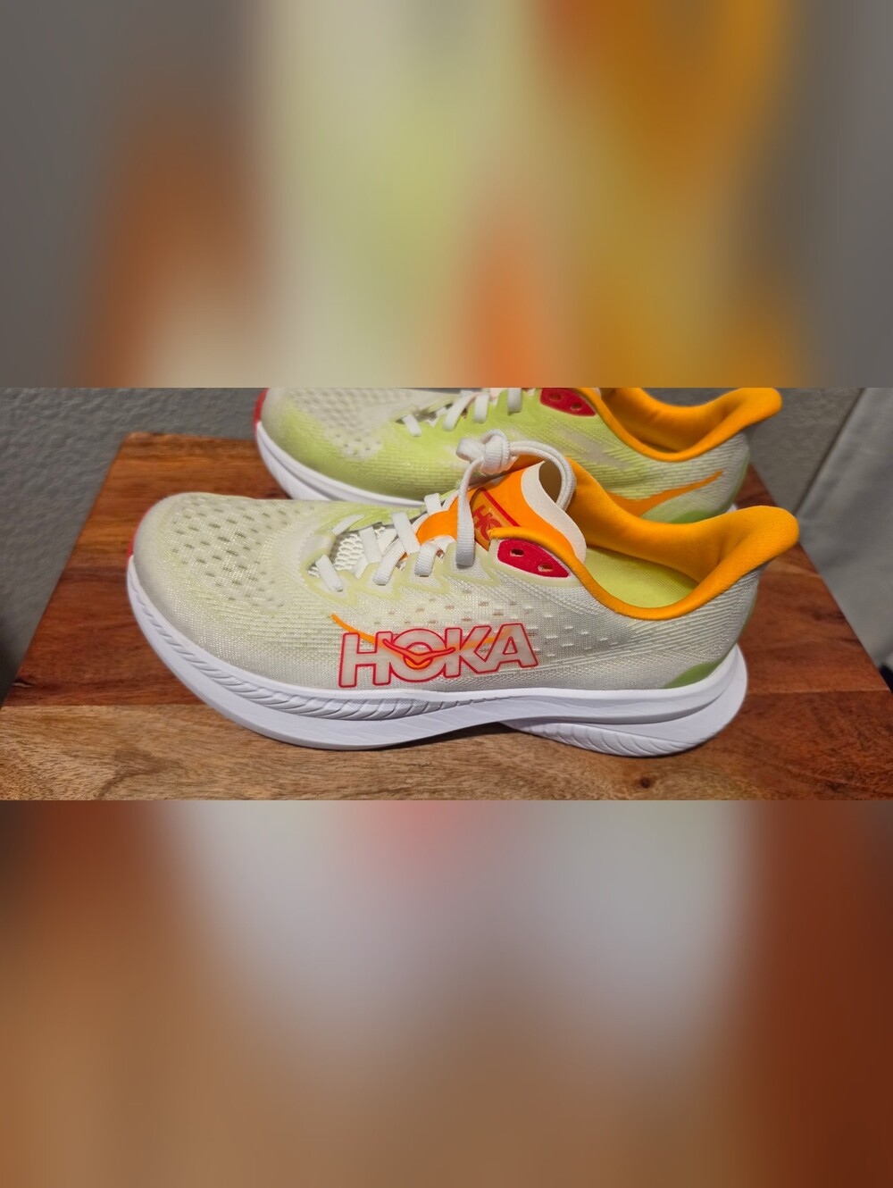 Hoka Mach 6 Women's Running Shoe - Lettuce/White, Size 8 - Picture 4 of 9